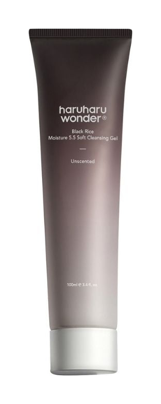 Haruharu Wonder Black Rice Moisture 5.5 Soft Cleansing Gel 100ml front packshot